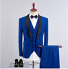 New Fashion Handsome Dark Gray Mens Suit Groom Suit Wedding Suits For Best Men Slim Fit Groom Tuxedos For Man(Jacket+Vest+Pant)