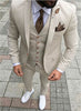 New Fashion Handsome Dark Gray Mens Suit Groom Suit Wedding Suits For Best Men Slim Fit Groom Tuxedos For Man(Jacket+Vest+Pant)
