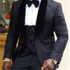 New Fashion Handsome Dark Gray Mens Suit Groom Suit Wedding Suits For Best Men Slim Fit Groom Tuxedos For Man(Jacket+Vest+Pant)