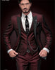 New Fashion Handsome Dark Gray Mens Suit Groom Suit Wedding Suits For Best Men Slim Fit Groom Tuxedos For Man(Jacket+Vest+Pant)