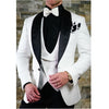 New Fashion Handsome Dark Gray Mens Suit Groom Suit Wedding Suits For Best Men Slim Fit Groom Tuxedos For Man(Jacket+Vest+Pant)