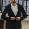 Autumn NEW Arrival Thin jacket Men's Slim Fit Linen Blend Pocket Solid Long Sleeve Suits Blazer Jacket Outwear пальто Freeship