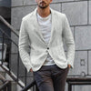 Autumn NEW Arrival Thin jacket Men's Slim Fit Linen Blend Pocket Solid Long Sleeve Suits Blazer Jacket Outwear пальто Freeship