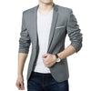 2019 New Fashion Men Slim Autumn Suit Blazer Formal Business Male Suit Jacket One Button Lapel Casual Long Sleeve Pockets Top