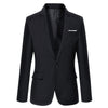 Hot sale Mens Korean slim fit arrival cotton blazer Suit Jacket black blue  plus size s to 4XL Male blazers Mens coat Wedding