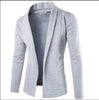 Hot sale Fashion High-quality Autumn winter Men's Casual Slim Fit Solid No Button Suit Blazer Business Work Coat Jacket Outwear