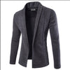 Hot sale Fashion High-quality Autumn winter Men's Casual Slim Fit Solid No Button Suit Blazer Business Work Coat Jacket Outwear