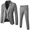 3-Piece Suit Luxury Men Blazer New Spring Fashion Brand High Quality Cotton Slim Fit Men Suit Terno Masculino Blazers Men