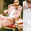 Mens Suits (Jacket+Pants) Casual Designer Summer Beach Wedding Blue Blazer White Pants 2 Pieces Street Prom Best M