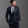 Mens Suits (Jacket+Pants) Casual Designer Summer Beach Wedding Blue Blazer White Pants 2 Pieces Street Prom Best M