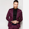 Mens Suits (Jacket+Pants) Casual Designer Summer Beach Wedding Blue Blazer White Pants 2 Pieces Street Prom Best M