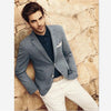 Mens Suits (Jacket+Pants) Casual Designer Summer Beach Wedding Blue Blazer White Pants 2 Pieces Street Prom Best M
