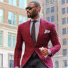 Mens Suits (Jacket+Pants) Casual Designer Summer Beach Wedding Blue Blazer White Pants 2 Pieces Street Prom Best M