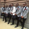 Mens Suits (Jacket+Pants) Casual Designer Summer Beach Wedding Blue Blazer White Pants 2 Pieces Street Prom Best M