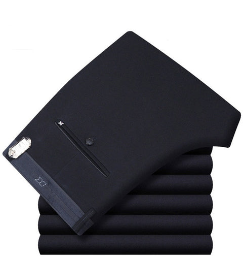 Icpans Mens Suit Pants Summer Men Dress Pants Straight Business Office Mens Formal Pants Big Size Classic Trousers Male