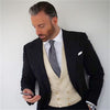 New Fashion Handsome Dark Gray Mens Suit Groom Suit Wedding Suits For Best Men Slim Fit Groom Tuxedos For Man(Jacket+Vest+Pant)