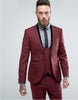 New Fashion Handsome Dark Gray Mens Suit Groom Suit Wedding Suits For Best Men Slim Fit Groom Tuxedos For Man(Jacket+Vest+Pant)