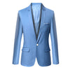 Fashion Spring Autumn Men Blazer Long Sleeve Solid Color Slim Man Casual Thin Suit Jacket Office Blazers Plus Size S-6XL AIC88