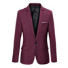 Fashion Spring Autumn Men Blazer Long Sleeve Solid Color Slim Man Casual Thin Suit Jacket Office Blazers Plus Size S-6XL AIC88