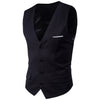 9 Color Men's Business Casual Slim Vests Fashion Men Solid Color Single Buttons Vests Fit Male Suit For Men Spring Autumn S-6XL